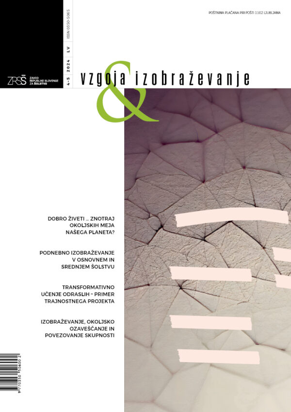 naslovnica Vzgoja in izobraževanje