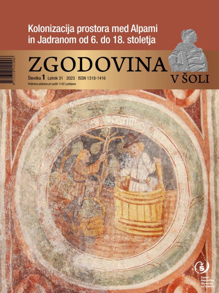 naslovnica revije Zgodovina v šoli