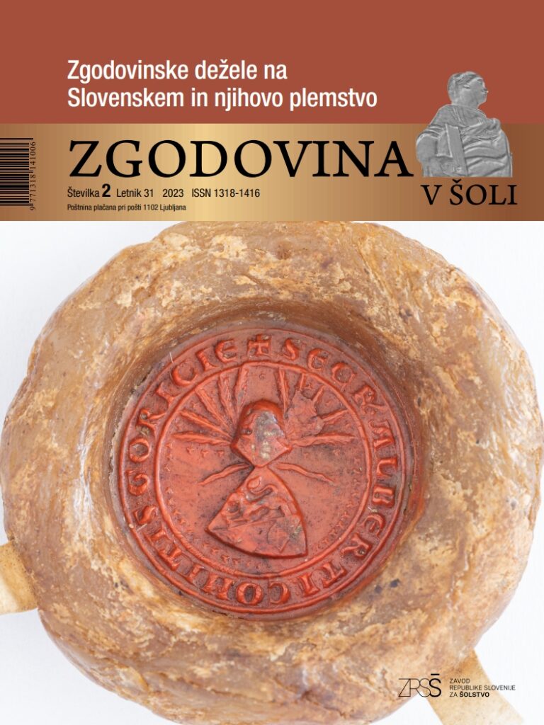 naslovnica revije Zgodovina v šoli