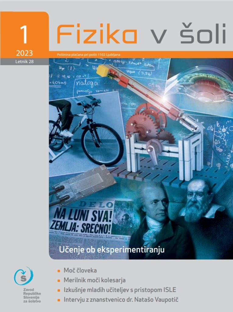 naslovnica revije Fizika v šoli