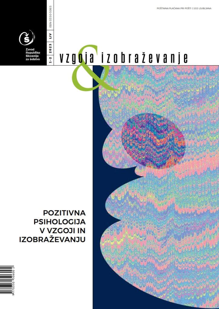 naslovnica Vzgoja in izobraževanje