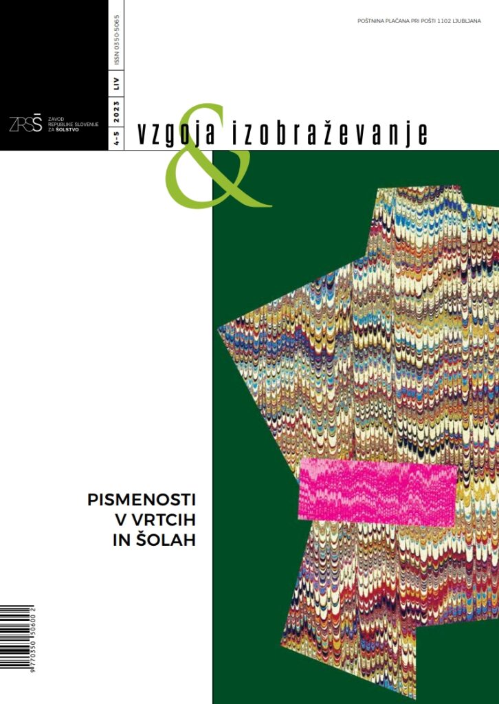 naslovnica Vzgoja in izobraževanje