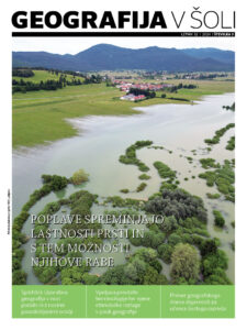 naslovnica revije Geografija v šoli