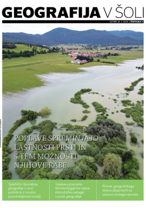 naslovnica revije Geografija v šoli