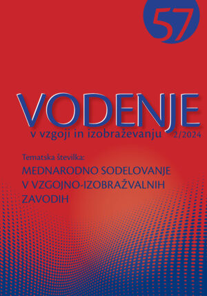 naslovnica Vodenje v vzgoji in izobraževanju
