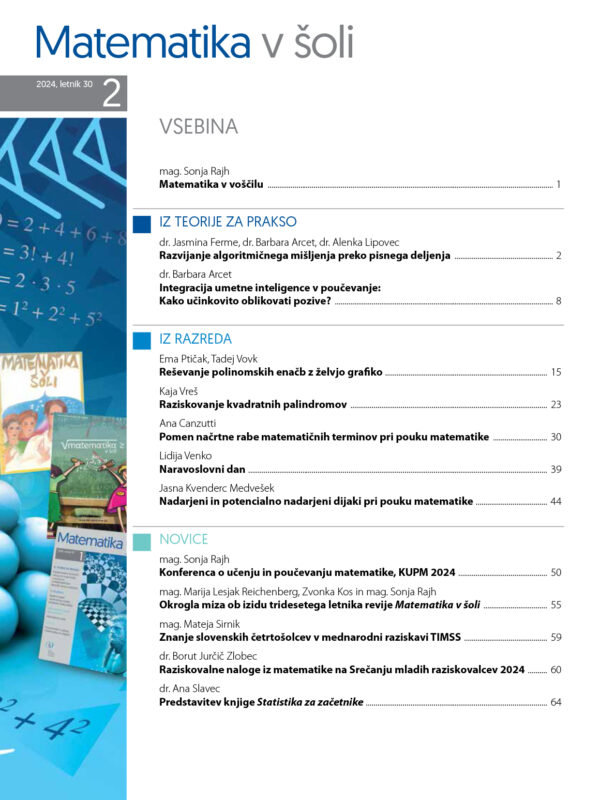 Matematika v šoli (2/2024) - Image 2
