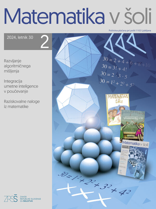 naslovnica revije Matematika v šoli