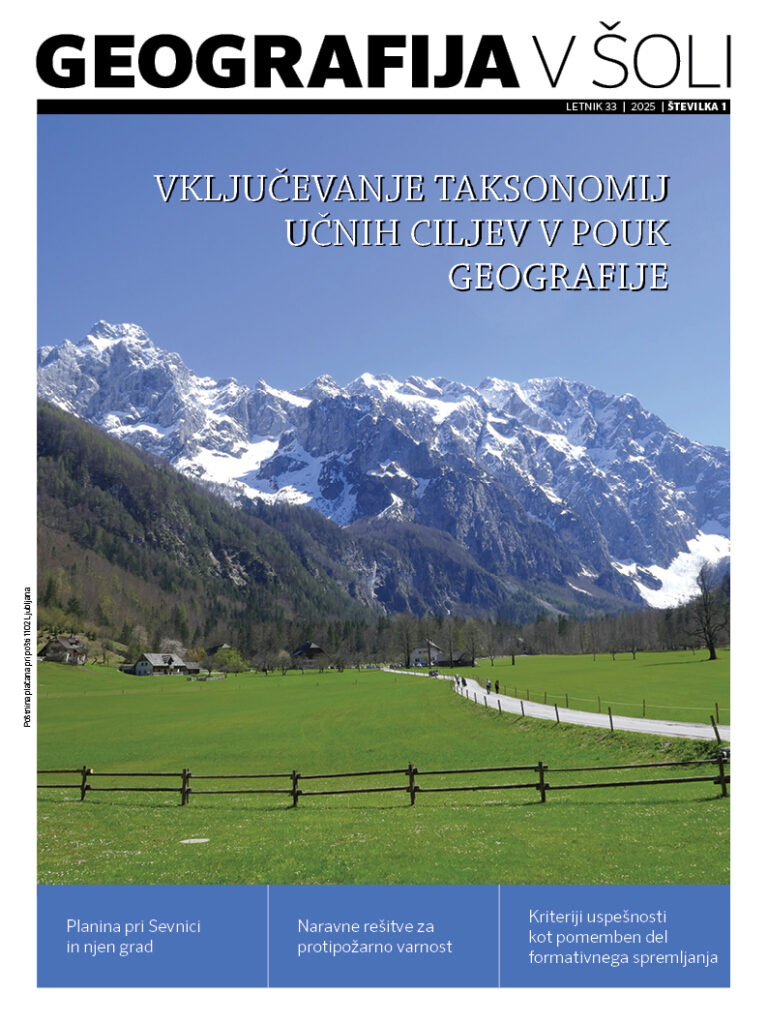Geografija v šoli (1/2025)
