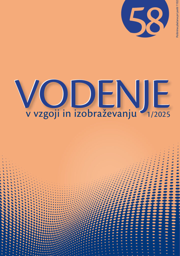 Vodenje v vzgoji in izobraževanju 58, 1/2025