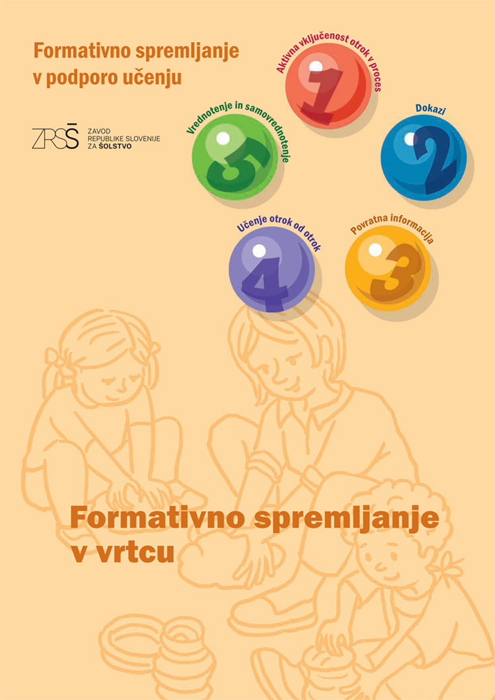 Naslovnica publikacije Formativno spremljanje v vrtcu.