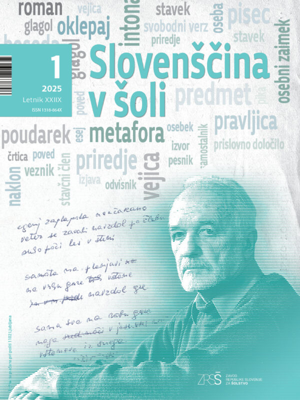 naslovnica revije Slovenšćina v šoli