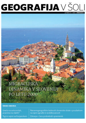 naslovnica revije Geografija v šoli