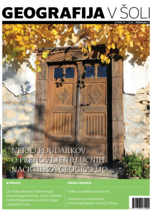 naslovnica revije Geografija v šoli