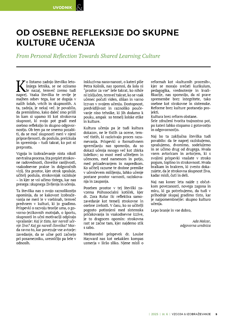 Vzgoja in izobraževanje (6/2025) - slika 4