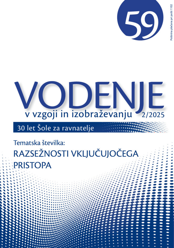 naslovnica Vodenje v vzgoji in izobraževanju