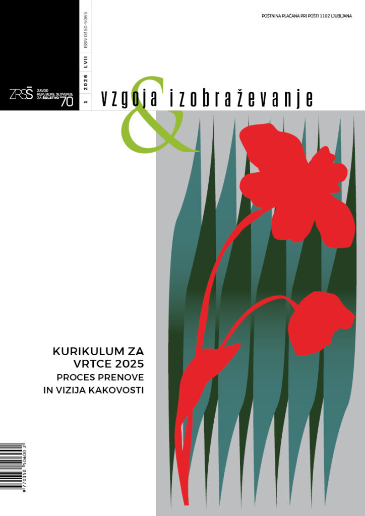 naslovnica revije Vzgoja in izobraževanje